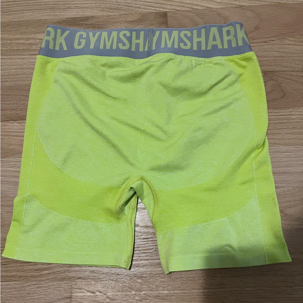 Gymshark Women's Neon Yellow Athletic Shorts